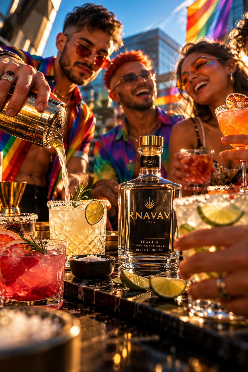 Coctelería premium con RNAVAV ULTRA — mixología contemporánea